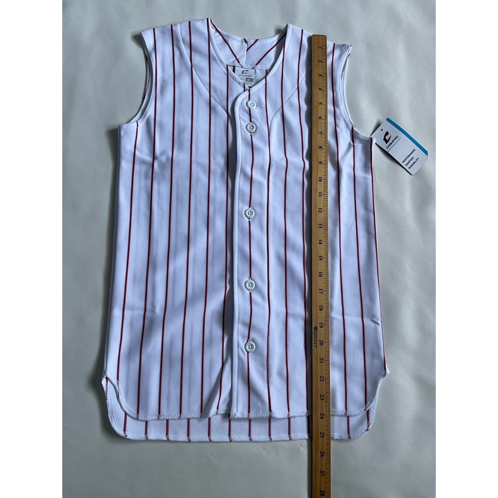 Champro Performance Sleeveless Youth Boys striped Jersey M - Picture 4 of 6